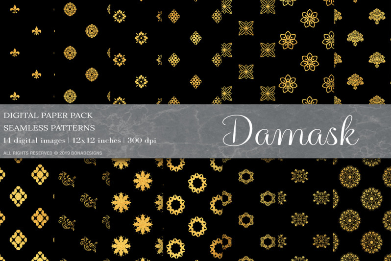 gold-damask-digital-papers