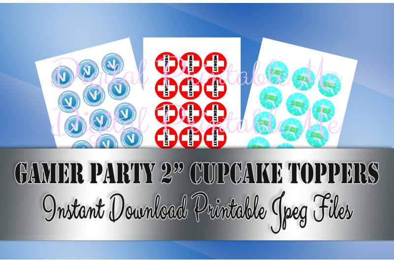 printable-cupcake-toppers-video-game-party-coins-game-loot-pinata