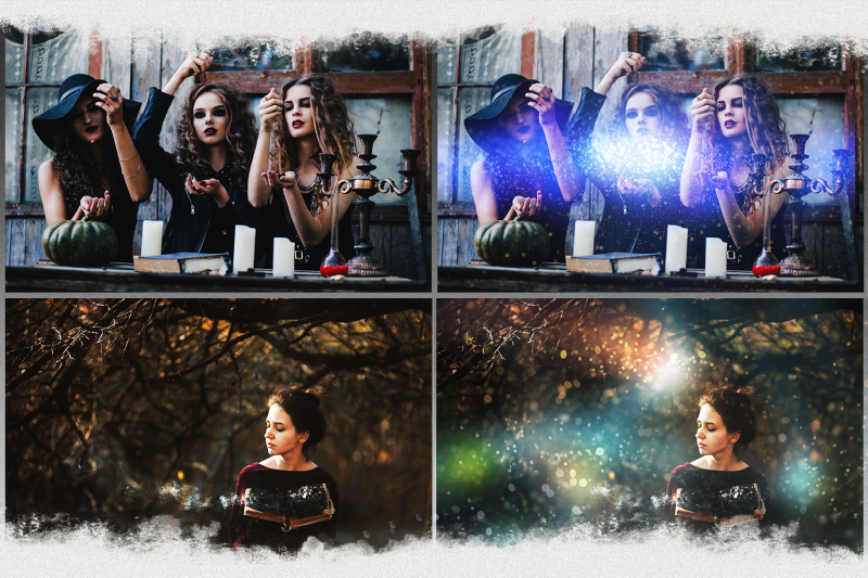 halloween-overlay-photoshop-overlay-magic-photo-overlay-gold-light