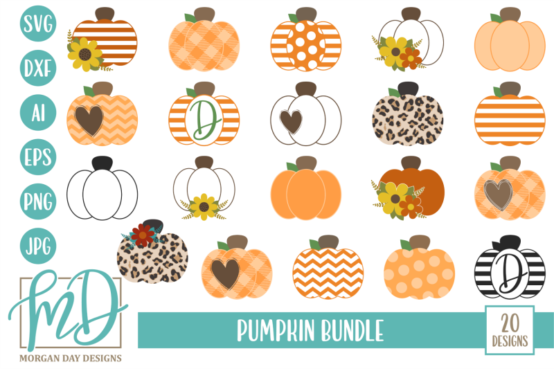 Download Pumpkin SVG Bundle By Morgan Day Designs | TheHungryJPEG.com