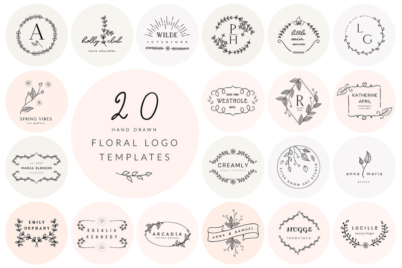 20-floral-logo-templates