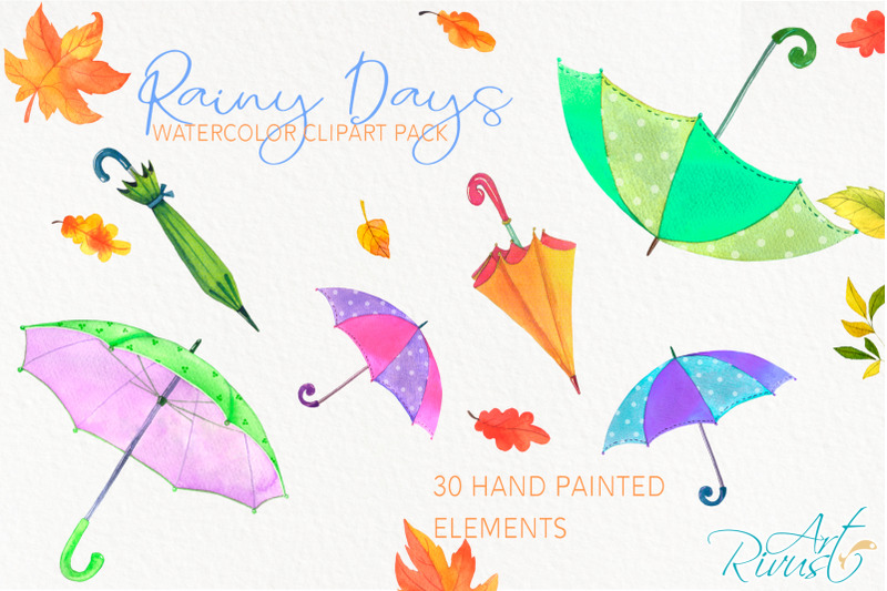umbrellas-clipart-fall-watercolor-umbrella-with-raindrops-boots