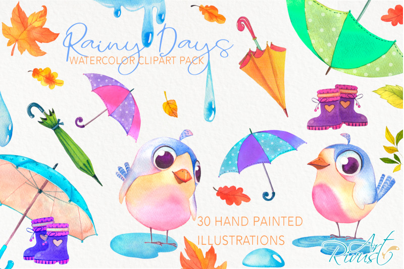 umbrellas-clipart-fall-watercolor-umbrella-with-raindrops-boots