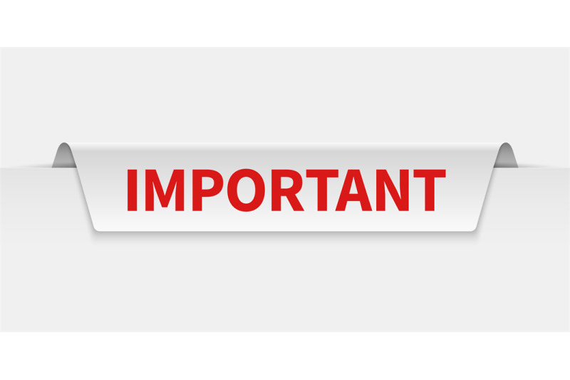 important-banner-information-tabbed-label-with-caution-notice-import