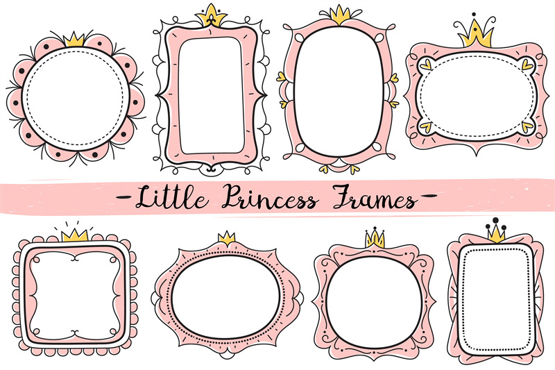 little-princess-frames-pink-cute-mirrors-frame-baby-girl-birthday-pa