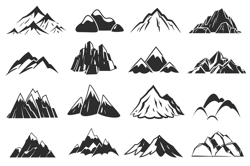 mountain-icons-mountains-top-silhouette-shapes-snow-rocky-range-out