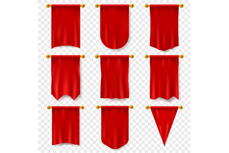 red-pennant-3d-realistic-textile-flag-heraldic-blank-pennant-award