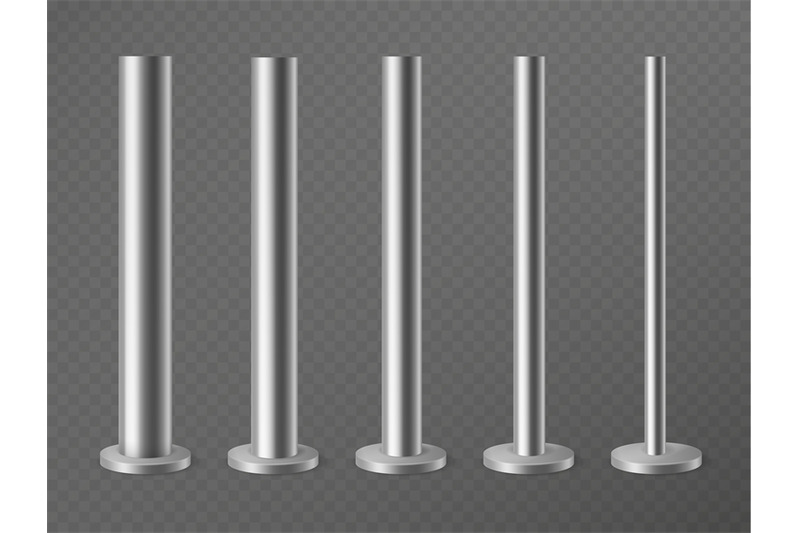 metal-pillars-steel-poles-for-urban-advertising-banners-streetlight
