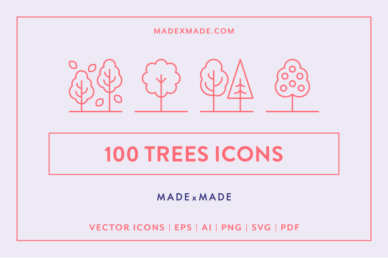 line-icons-trees