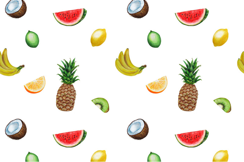 pattern-tropical-fruits