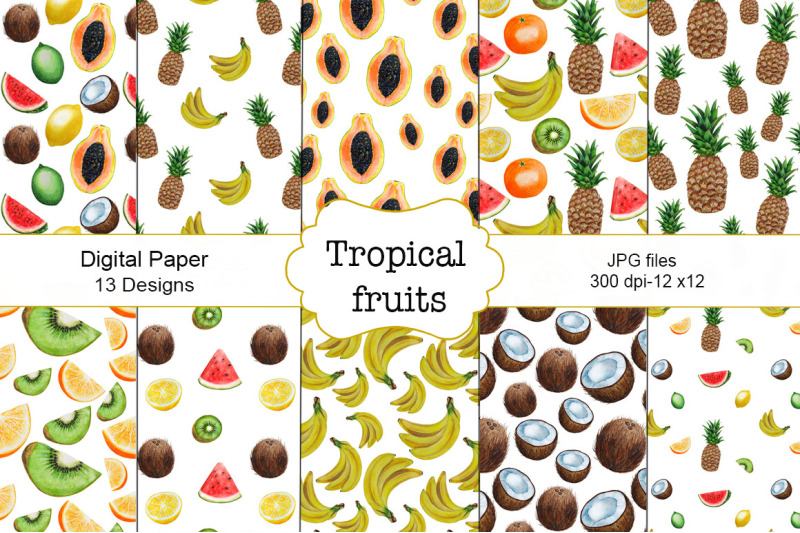 pattern-tropical-fruits