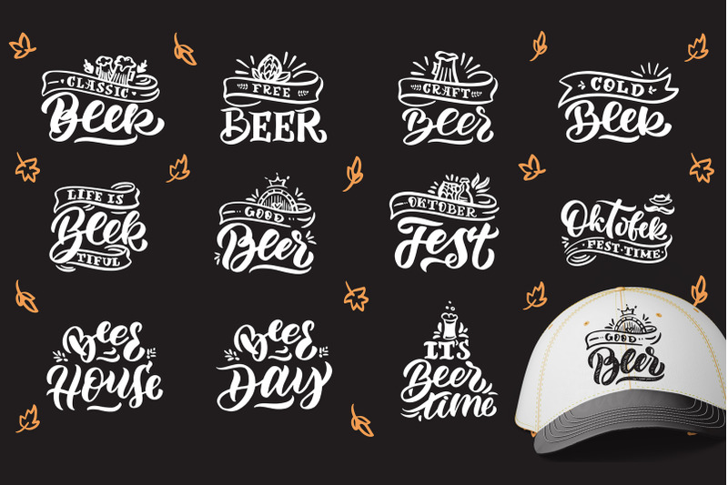quot-beer-quot-hand-drawn-lettering-set