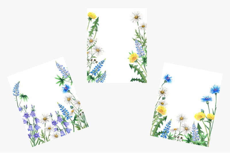 watercolor-wildflowers-frames