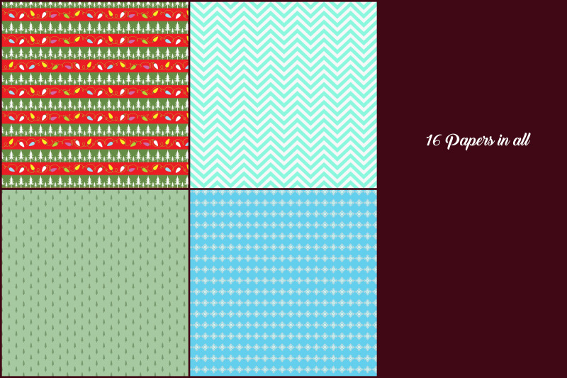 traditional-christmas-pattern-papers-digital-paper-pack