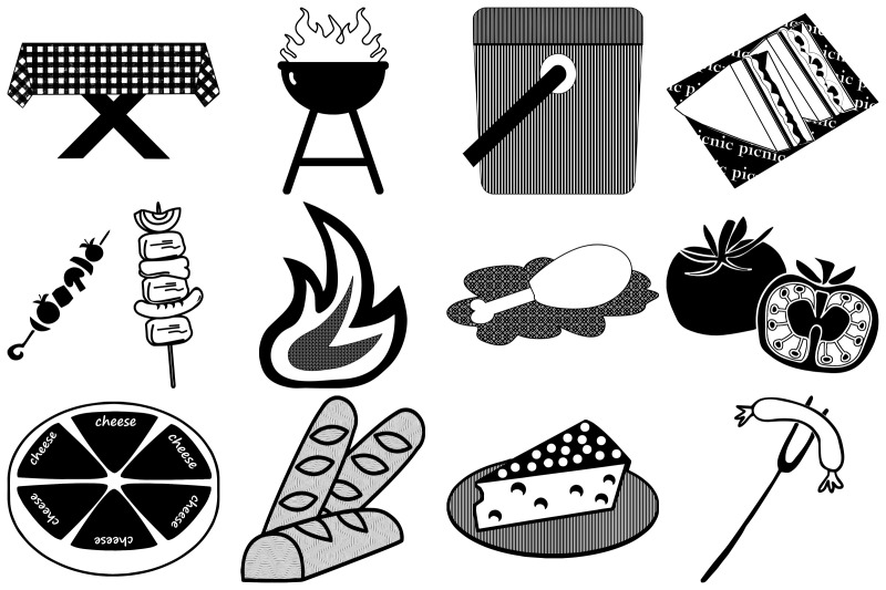 picnic-and-barbeque-doodles-ai-eps-png