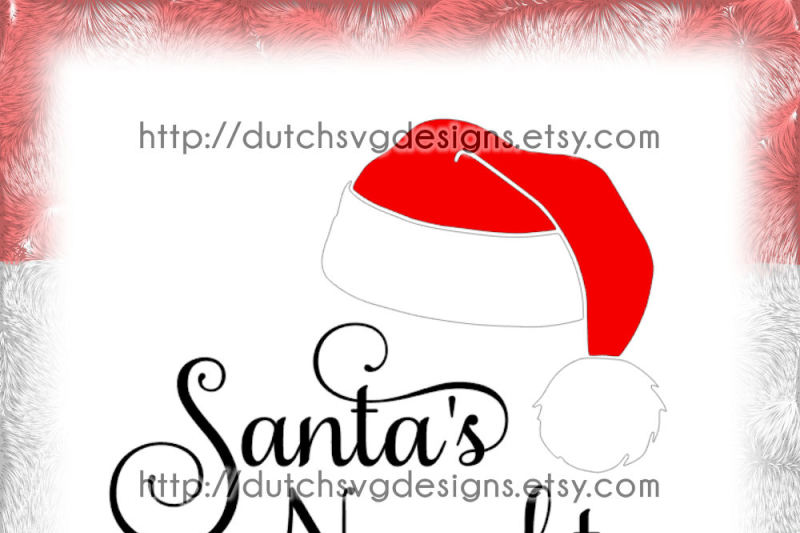 Download Cutting file Santa's Naughty with hat, in Jpg Png SVG EPS ...