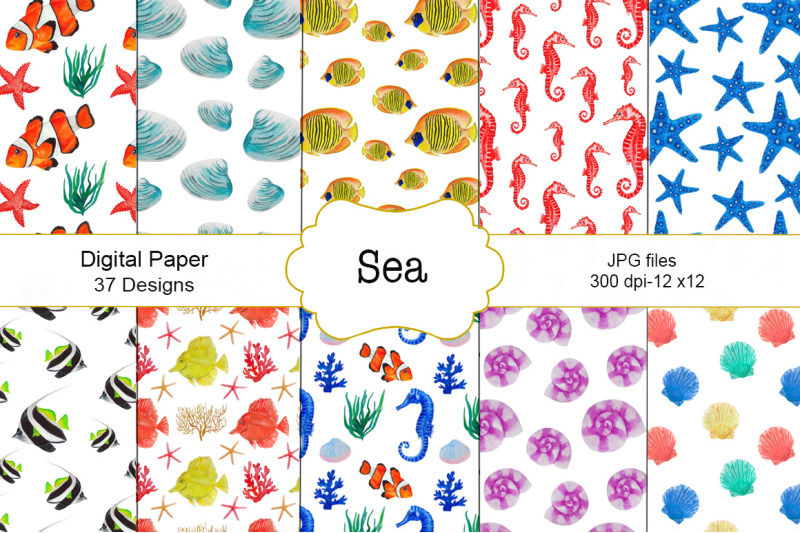 watercolor-fish-sea-pattern