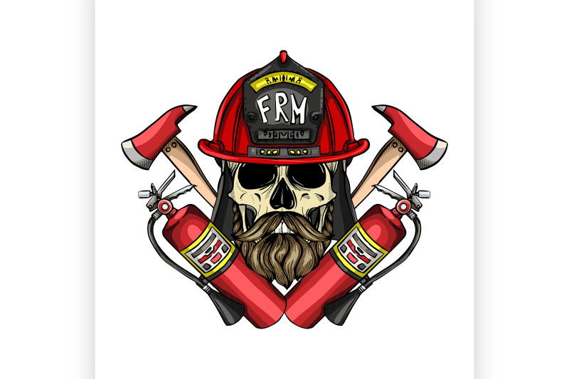 sketch-fireman-skull