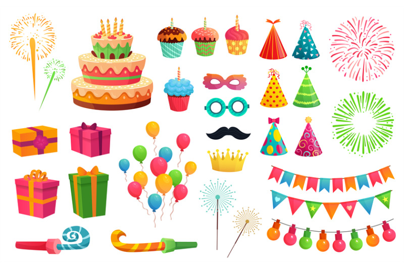 cartoon-party-kit-rocket-fireworks-colorful-balloons-and-birthday-gi