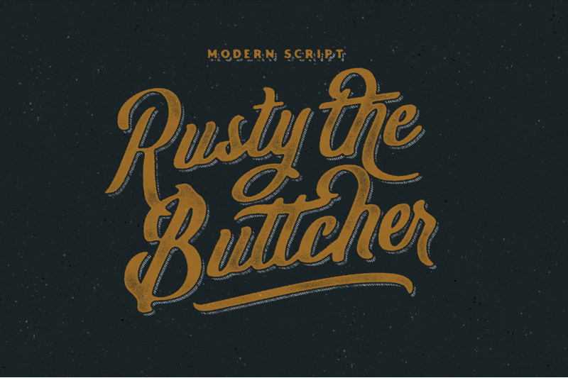 rusty-the-buttcher-modern-script