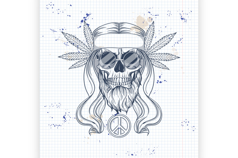 hippie-skull-with-hair