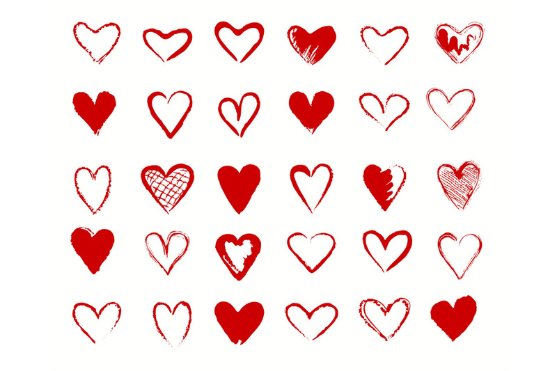 hearts-red-signs-collection