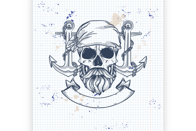 sketch-pirate-skull-with-sword