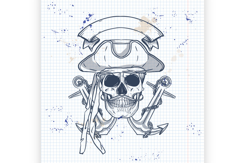 sketch-pirate-skull-with-sword