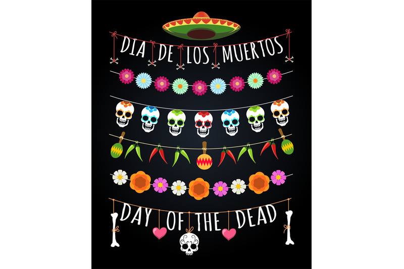 mexican-dead-day-garlands