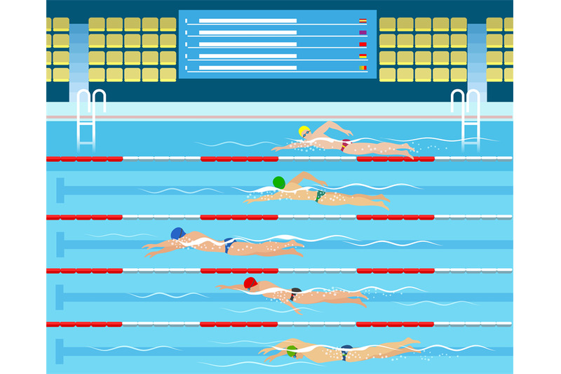 male-swimming-racing-in-pool