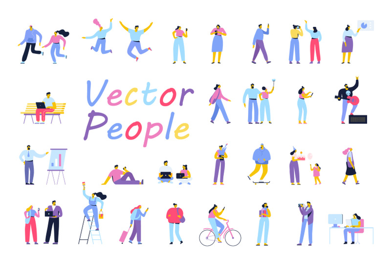 flat-vector-people-set