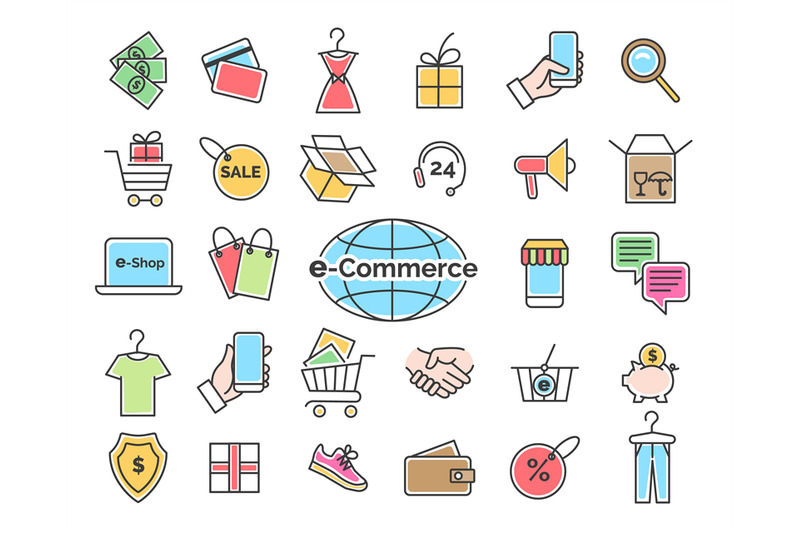 ecommerce-color-line-icons