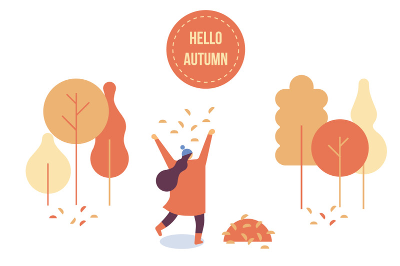 autumn-people-vector-set