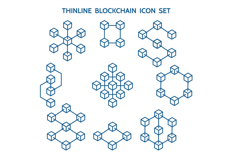 blockchain-line-icons