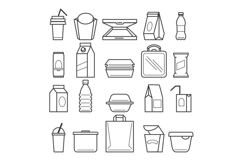 fastfood-packing-icons