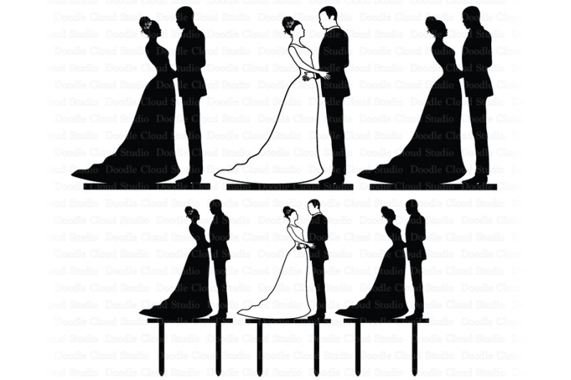wedding-cake-topper-bride-and-groom-svg-black-couple-wedding-png