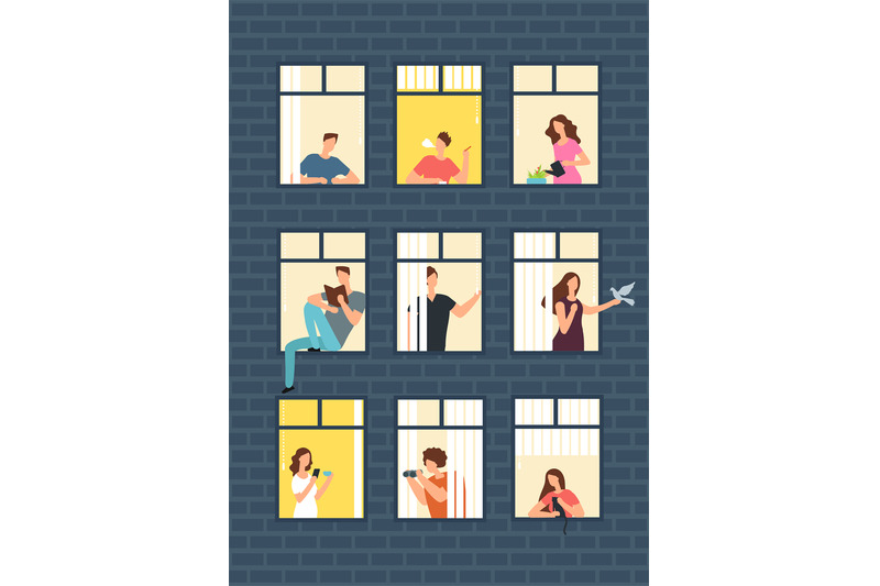 neighbors-cartoon-people-in-apartment-house-windows-neighborhood-vect