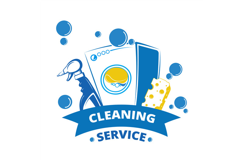 cleaning-service-label-design-yellow-and-blue-laundry-logo