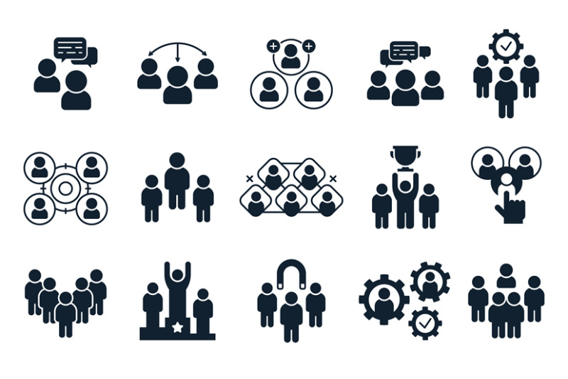 corporate-people-icon-group-of-persons-office-teamwork-pictogram-and