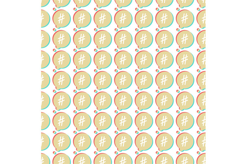 icon-hashtag-seamless-pattern