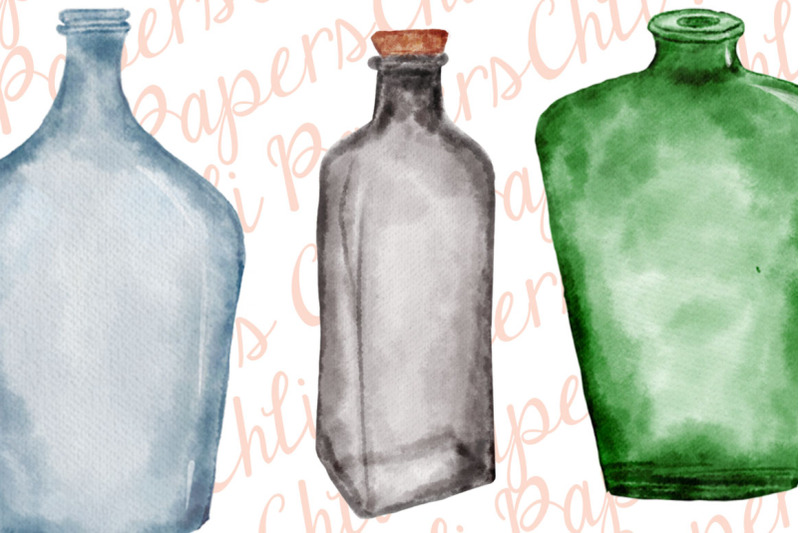 watercolor-bottles-bottles-clipart-kitchen-clipart