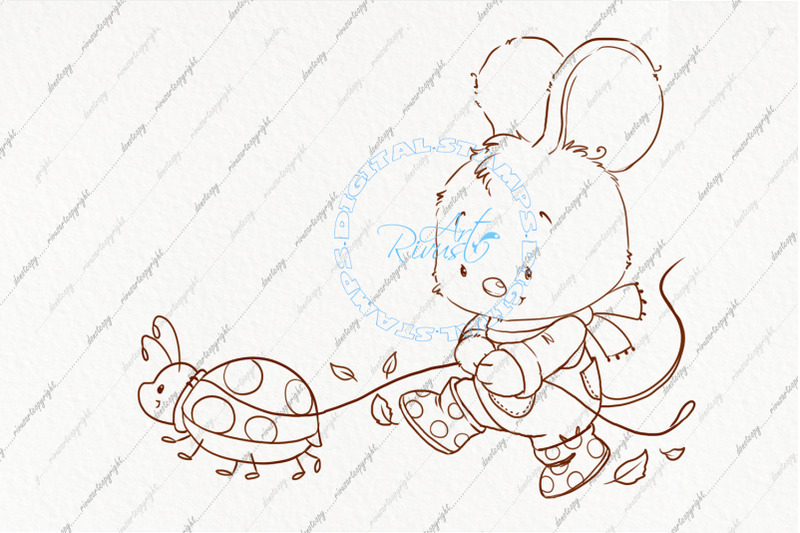 digi-stamp-fall-clipart-cute-mouse-coloring-page-contour