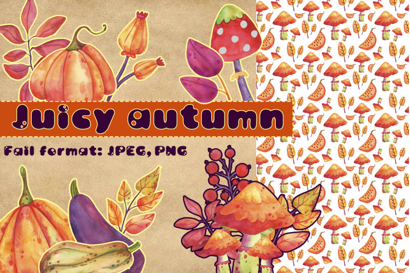 juicy-autumn-watercolor-set