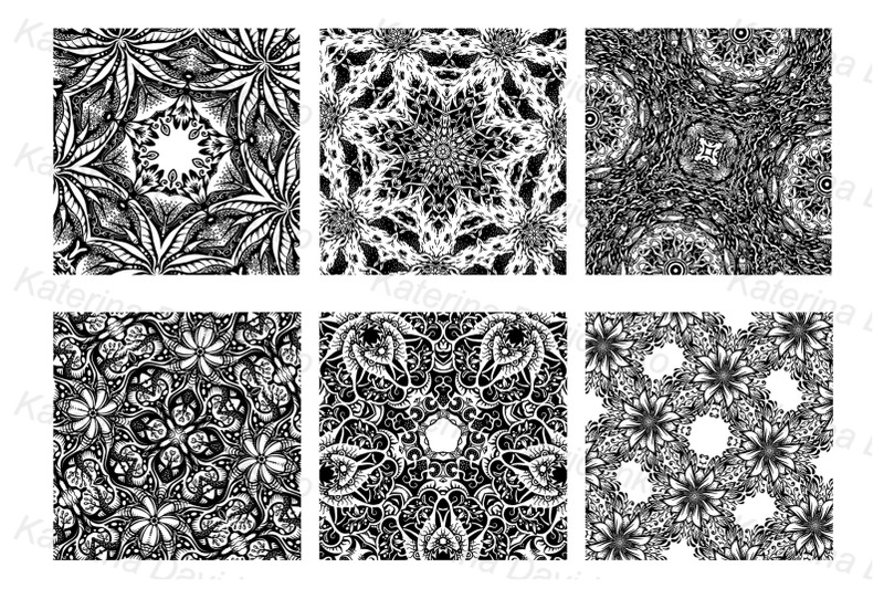 a-set-of-square-hand-drawn-patterns