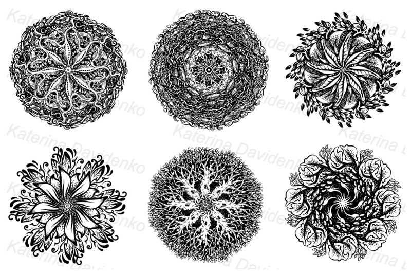 a-set-of-round-hand-drawn-patterns