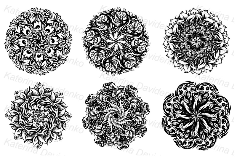 a-set-of-round-hand-drawn-patterns