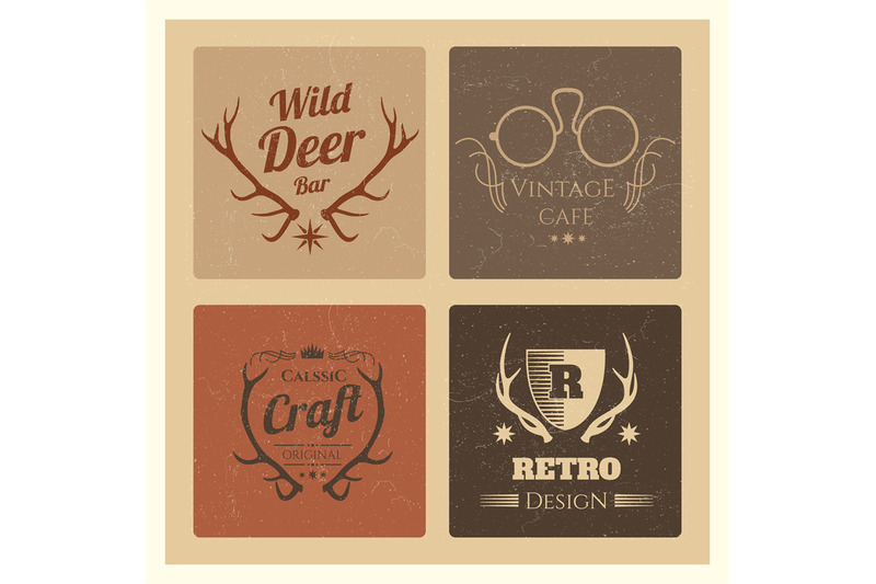 vintage-hipster-labels-set-trendy-grunge-logo-vector-for-cafe-and-bra