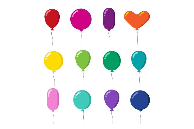 color-rubber-flying-cartoon-balloons-with-string-vector-set-isolated-o