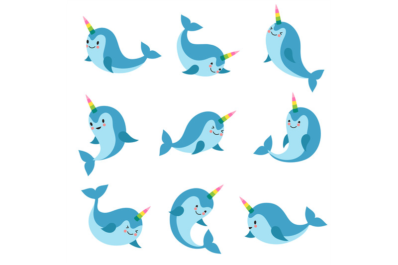 cute-cartoon-anime-unicorn-narwhal-funny-kawaii-baby-whale-vector-cha