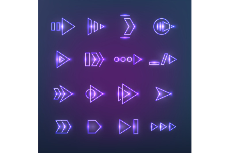 directional-neon-holographic-arrows-pointers-navigation-arrow-with-l